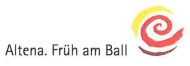 Logo Altena. Früh am Ball